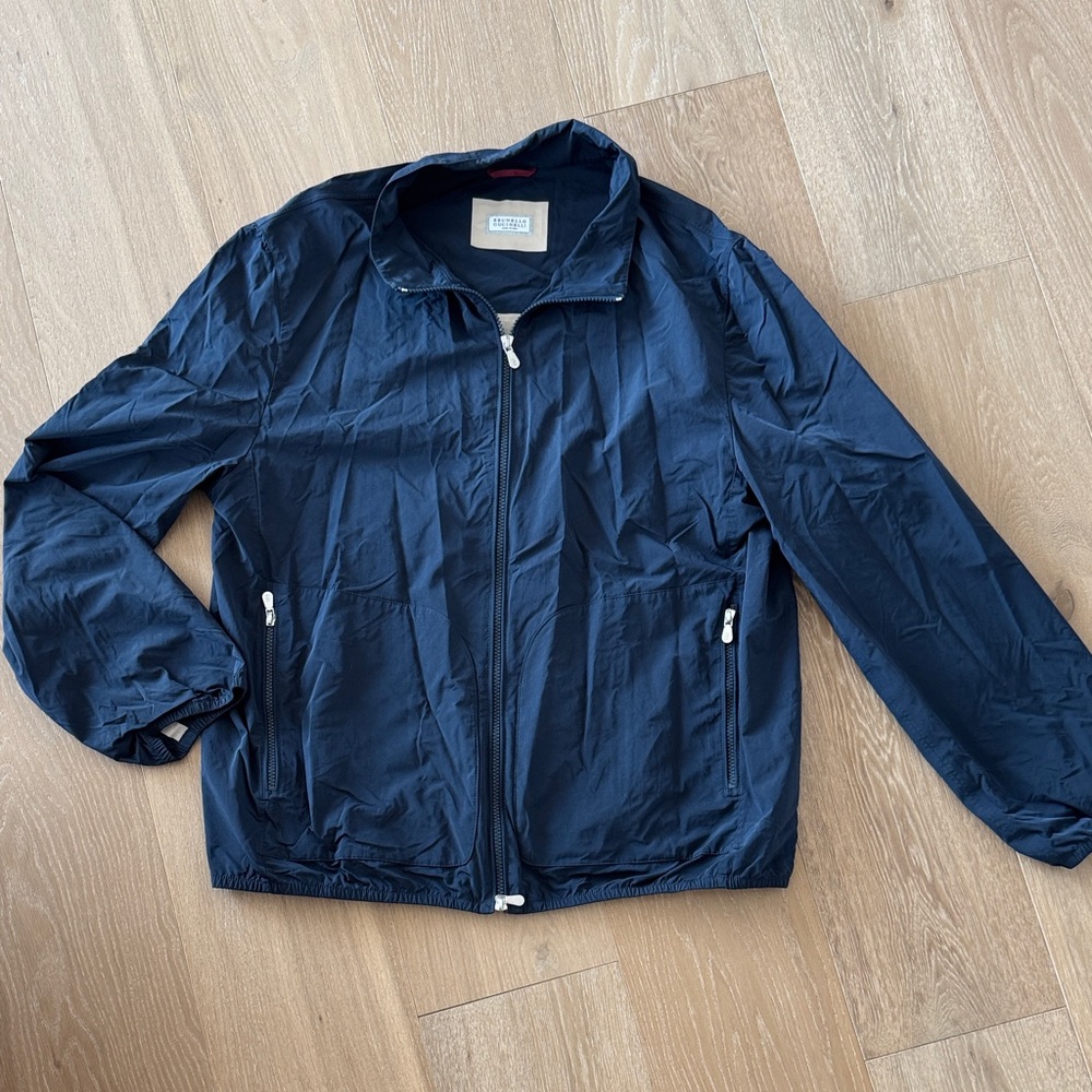 Brunello Cucinelli Dark Blue Windbreaker